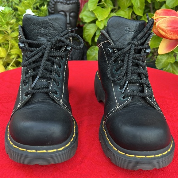 Dr. Martens Chunky Black Platform Ankle Boots - Picture 13 of 17